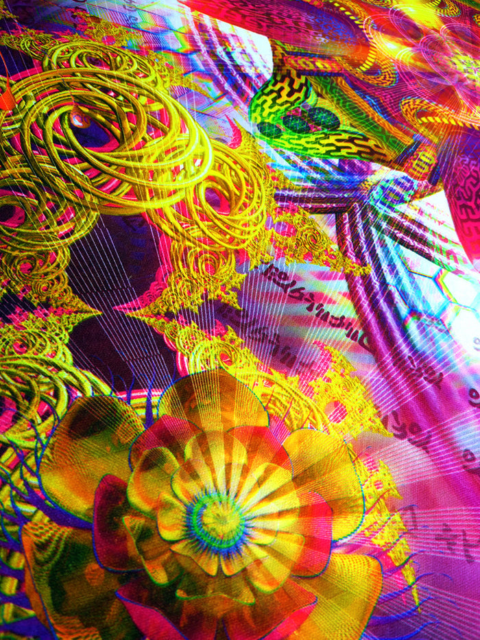 Lycra Tapestry / Backdrop of "Venusian Flora"