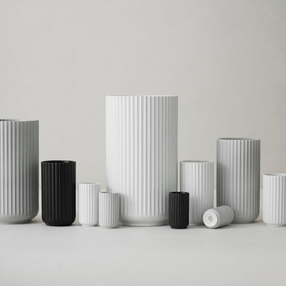 lyngby | porcelain vase 15cm | black - LC