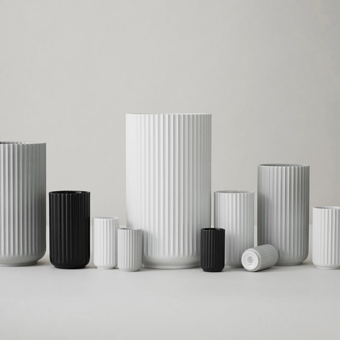 lyngby | porcelain vase 15cm | black - LC