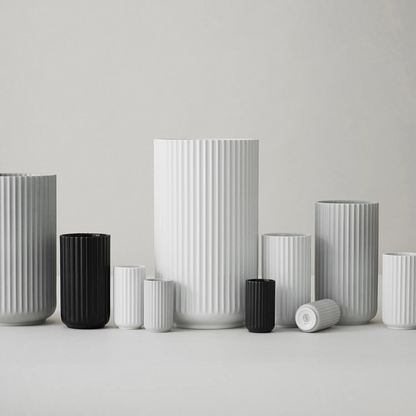 lyngby | porcelain vase 15cm | black - LC
