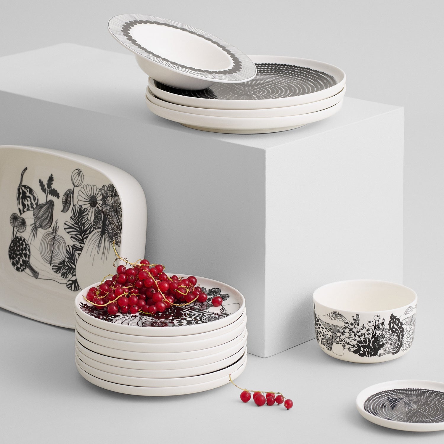 marimekko | oiva siirtolapuutarha deep plate 20cm | colour 190 - DC