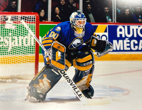Marty Biron Unsigned Wearing 00 11x14 Photo Unsigned Photos TSE Buffalo