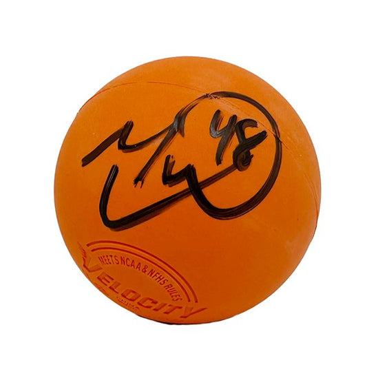 Matt Vinc Signed Orange Lacrosse Ball Signed Lacrosse Balls TSE Buffalo