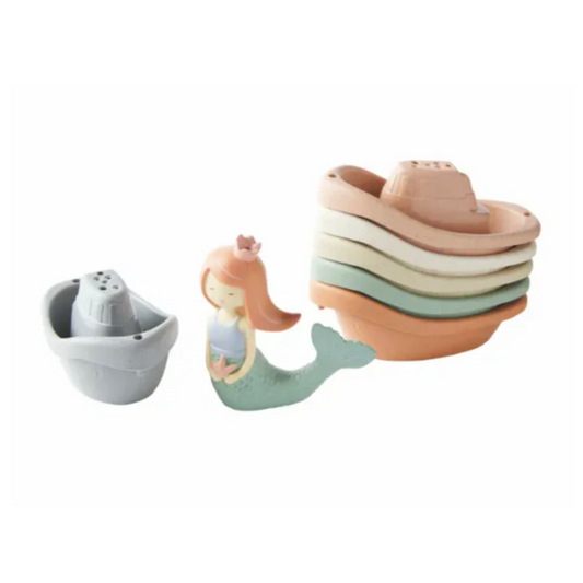Mermaid Stacking Boat Bath Toy Set