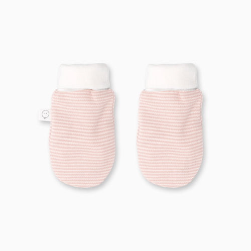 Baby Mittens - Blush Stripe