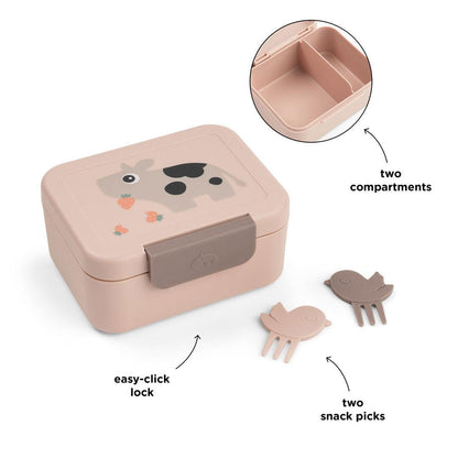 Done by Deer Tiny Lunch Box With Snack Picks - Tiny Farm Powder