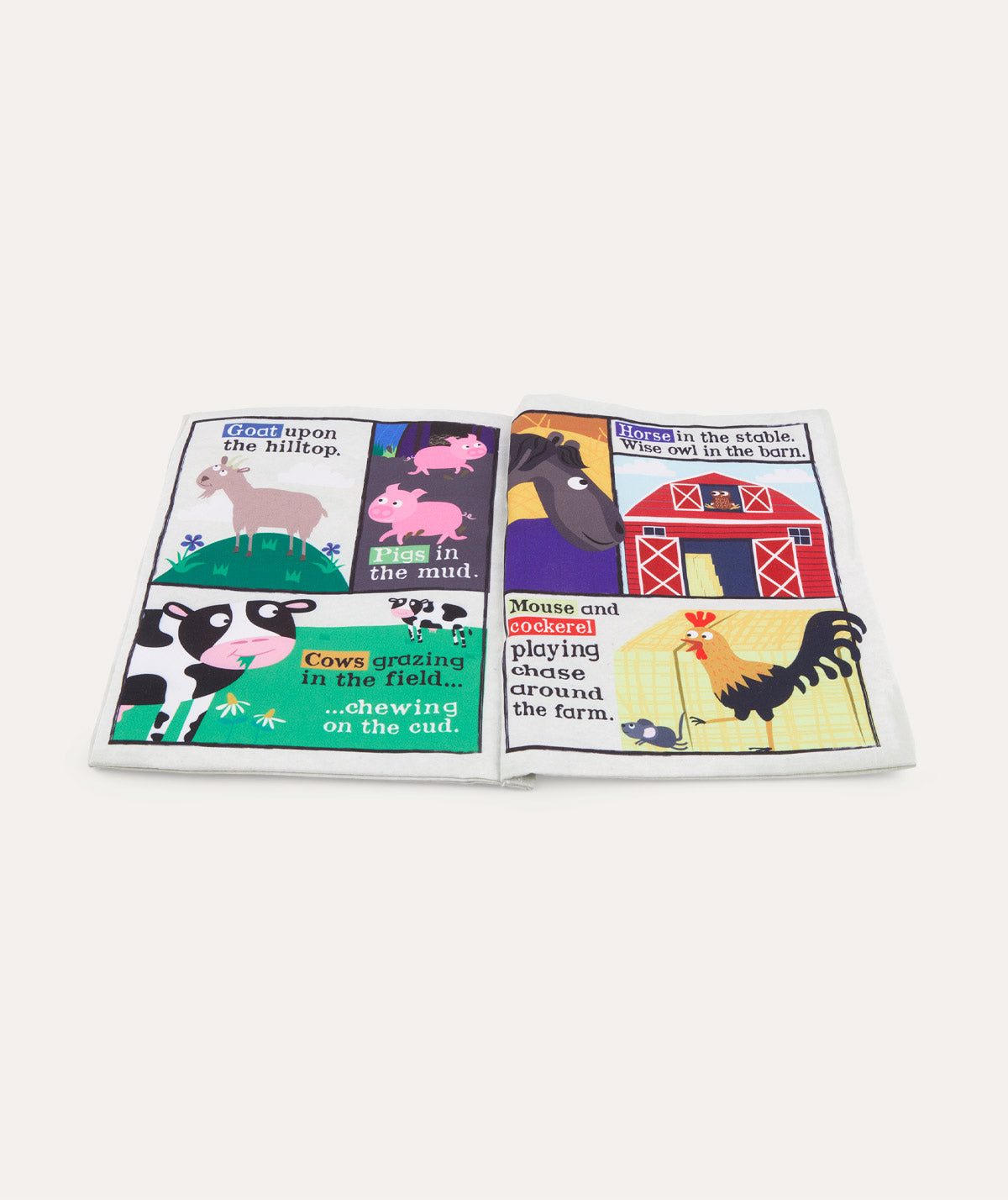 Jo & Nic's Crinkly Cloth Books Farm Animals