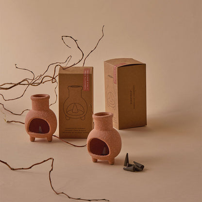Chiminea Ceramic Incense Cone Holder