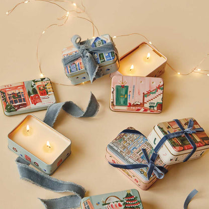 Christmas Tin Candle | Pomegranate & Spruce