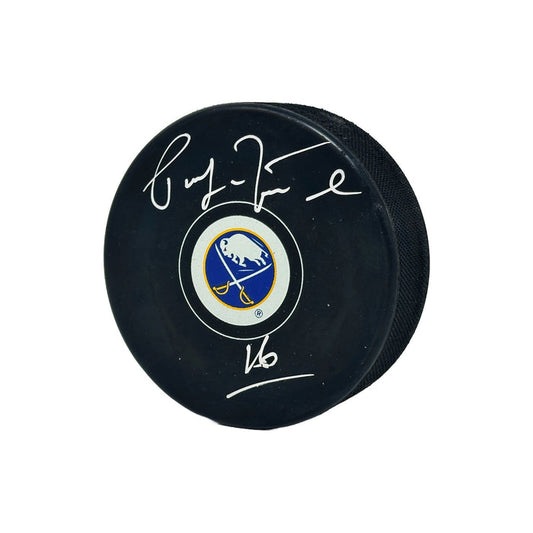 Pat LaFontaine Signed Buffalo Sabres Autograph Puck with HOF 03 Signed Hockey Puck TSE Buffalo