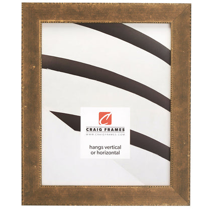 Patina 125 1.125", Distressed Copper and Black Picture Frame