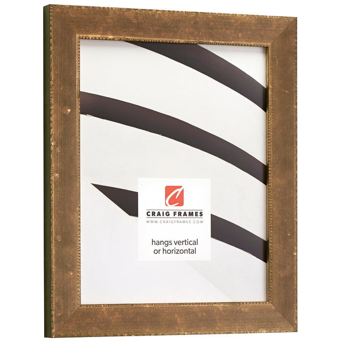 Patina 125 1.125", Distressed Copper and Black Picture Frame