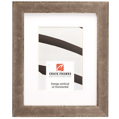 Patina 125 1.125", Matted Distressed Silver Picture Frame