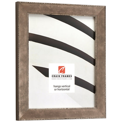 Patina 125 1.125", Matted Distressed Silver Picture Frame