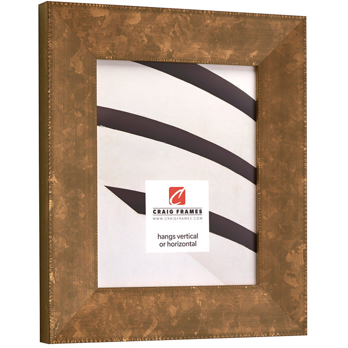 Patina 225 2.25", Matted Distressed Copper Picture Frame