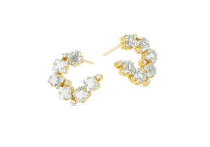 Ariel Sideways Spiral Hoops