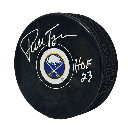 Pierre Turgeon Signed Buffalo Sabres Autograph Puck Signed Hockey Pucks TSE Buffalo
