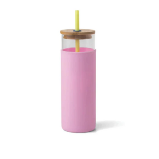Tumbler With Straw - Citron/Pink