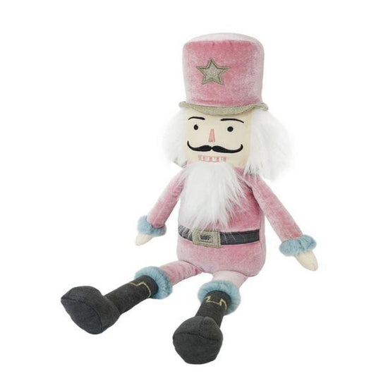 Pink Plush Nutcracker Shelf Sitter