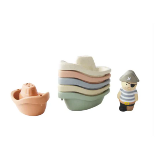 Pirate Stacking Boat Bath Toy Set