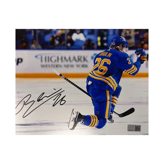 Rasmus Dahlin Signed Celebration Photo Signed Hockey Photo TSE Buffalo