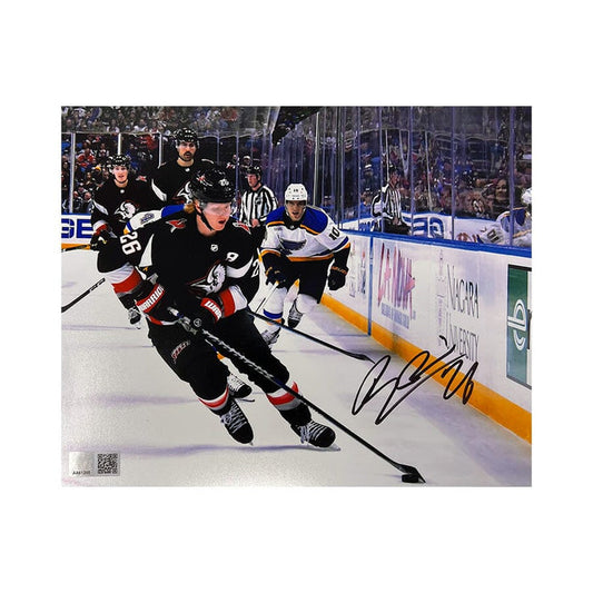 Rasmus Dahlin Signed Skating in Goathead 8x10 Photo Signed Hockey Photo TSE Buffalo