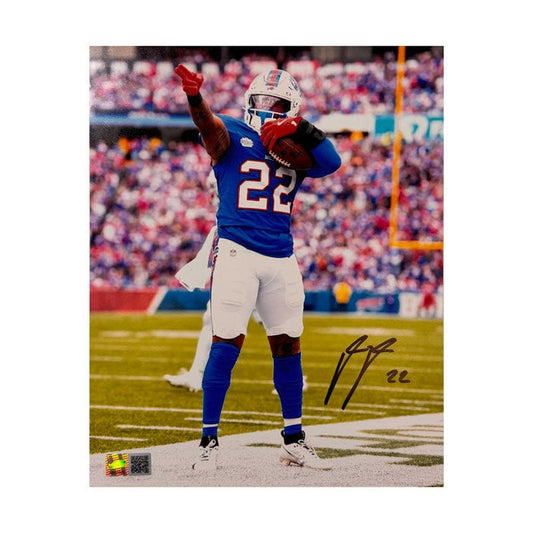 Ray Davis Signed First Down Celebration Photo Signed Photos TSE Buffalo