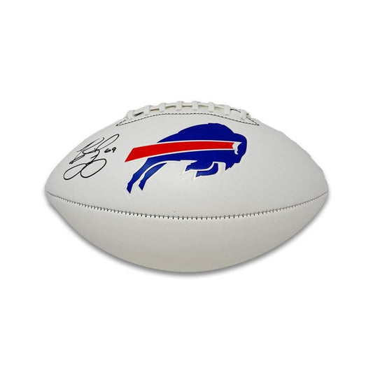 Reid Ferguson Signed Buffalo Bills White Logo Football Signed Footballs TSE Buffalo