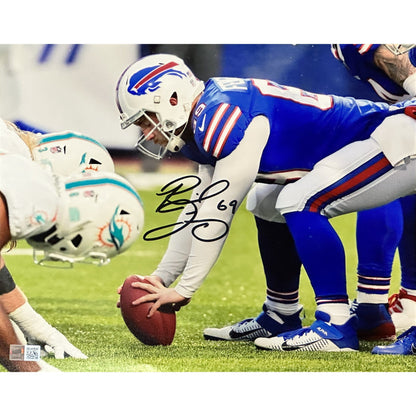 Reid Ferguson Signed Snapping Football Photo Signed Photos TSE Buffalo 11x14