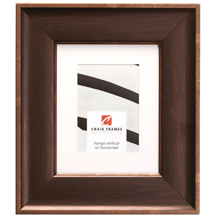 Resilience Wide 3", Matted Distressed Bronze Picture Frame