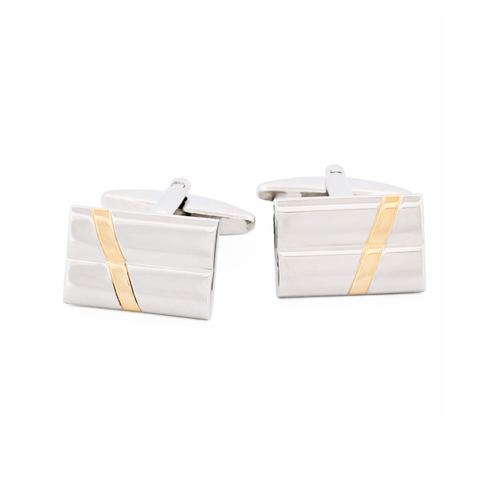 Rhodium Gold Plated Cufflinks