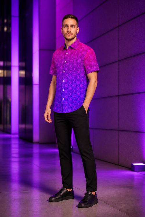Lifestyle gallery — Sacral Bloom Button Down Shirt — view 1
