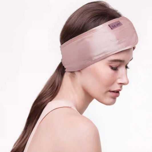 Blush Satin Sleep Headband
