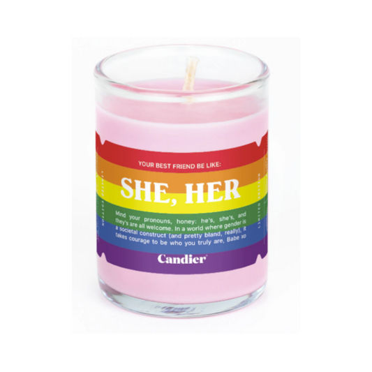 Pride Mini Candle - She/Her