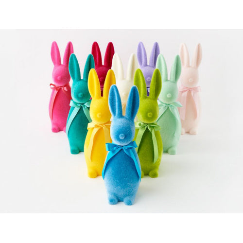 Medium Flocked Bunnies - Bright & Pastel