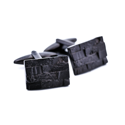 Stainless Steel Ion Plated Black Cufflinks