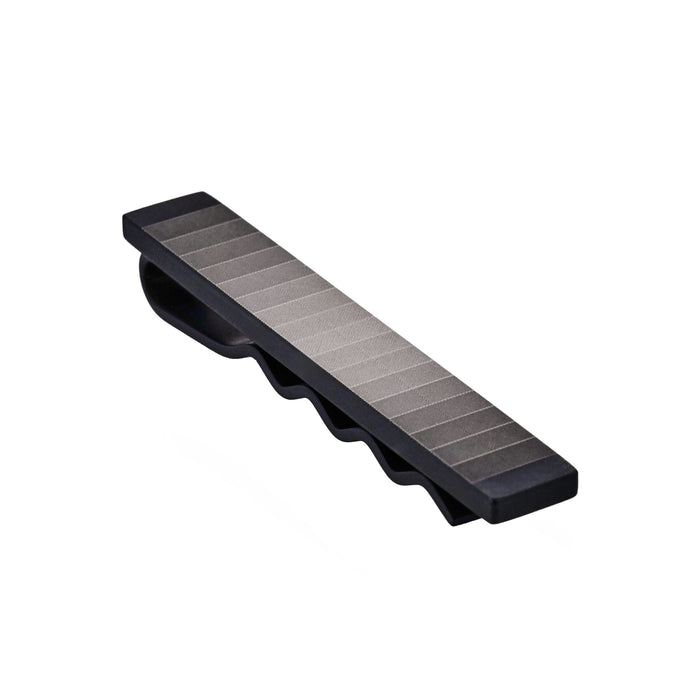 Stainless Steel Ion Plated Gradient Stripe Tie Slide