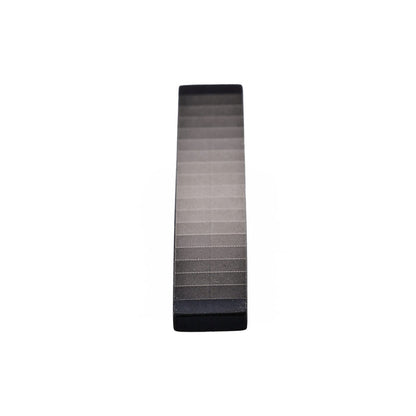 Stainless Steel Ion Plated Gradient Stripe Tie Slide