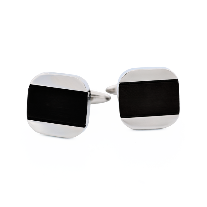 Stainless Steel Ion Plated Gun Cufflinks