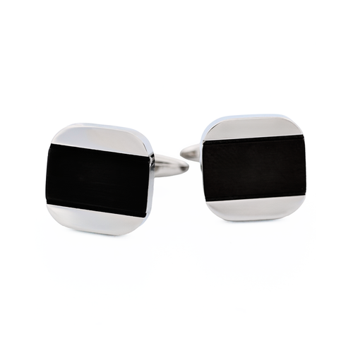 Stainless Steel Ion Plated Gun Cufflinks