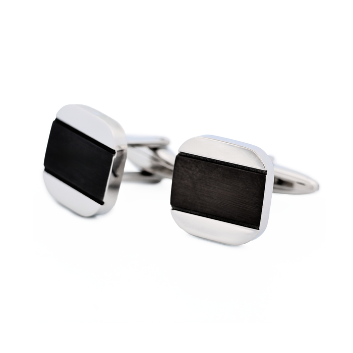Stainless Steel Ion Plated Gun Cufflinks