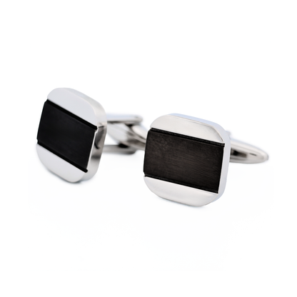 Stainless Steel Ion Plated Gun Cufflinks