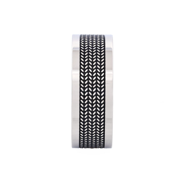 Stainless Steel Ion Plated Gun Metal Ring