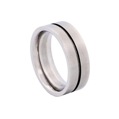 Stainless Steel Ion Plated Gun Ring