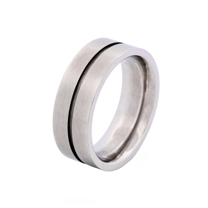 Stainless Steel Ion Plated Gun Ring