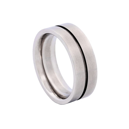 Stainless Steel Ion Plated Gun Ring