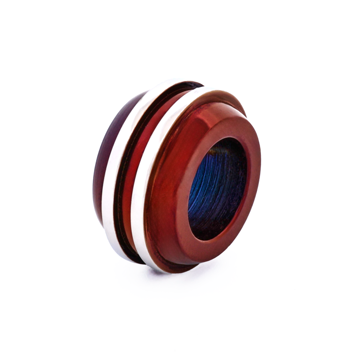 Steel Ion Plated Purple Bead