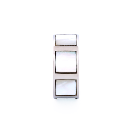 Steel Mother Of Pearl Bead