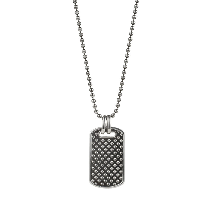 Sterling Silver Oxidised Dog T