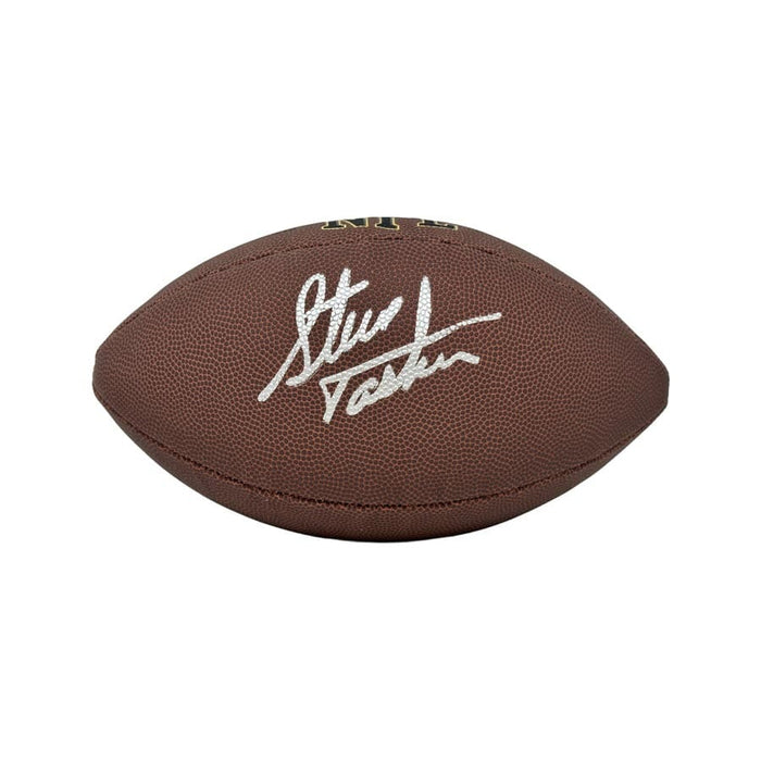 Steve Tasker Signed Wilson Replica Football Signed Footballs TSE Buffalo